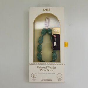 ARTIKL Green Gold Stone Universal Bracelet Wristlet Smart Phone Strap Cord